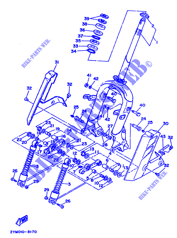 STEERING for Yamaha XC125 1993