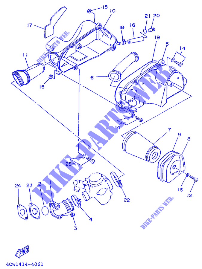 INTAKE for Yamaha XC125 1994