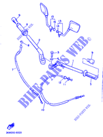 HANDLEBAR & CABLES for Yamaha XJ600H (53KW) 1991