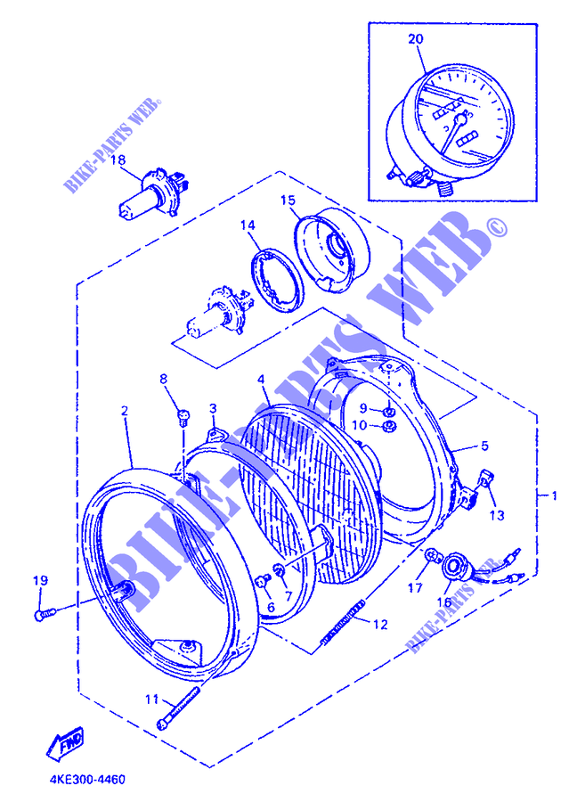 ALTERNATIVE ELECTRICAL   FOR ENGLAND for Yamaha XJ600N 1995