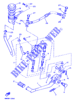 REAR BRAKE MASTER CYLINDER for Yamaha XJ600N (37KW) 1994