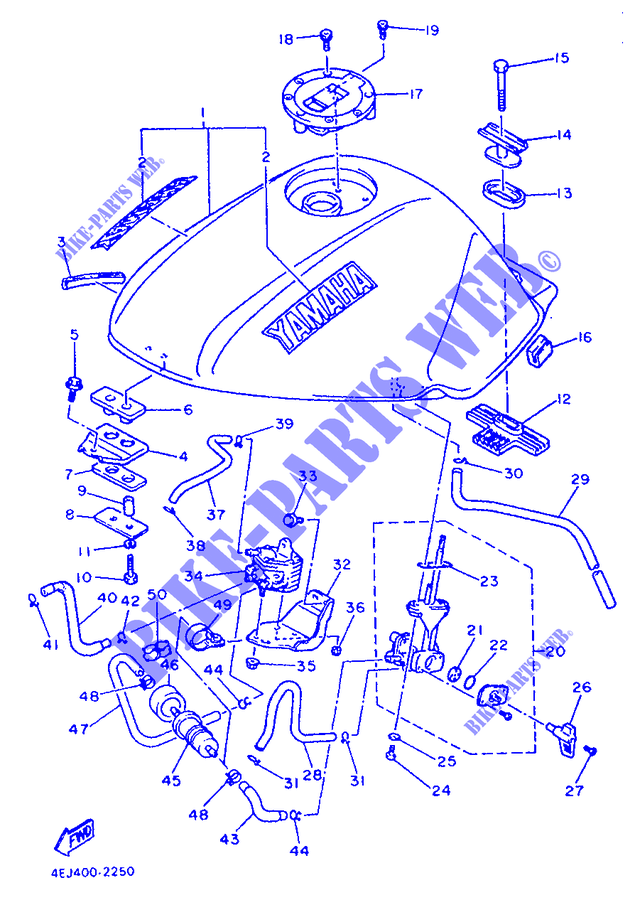 FUEL TANK for Yamaha XJ600S 1993