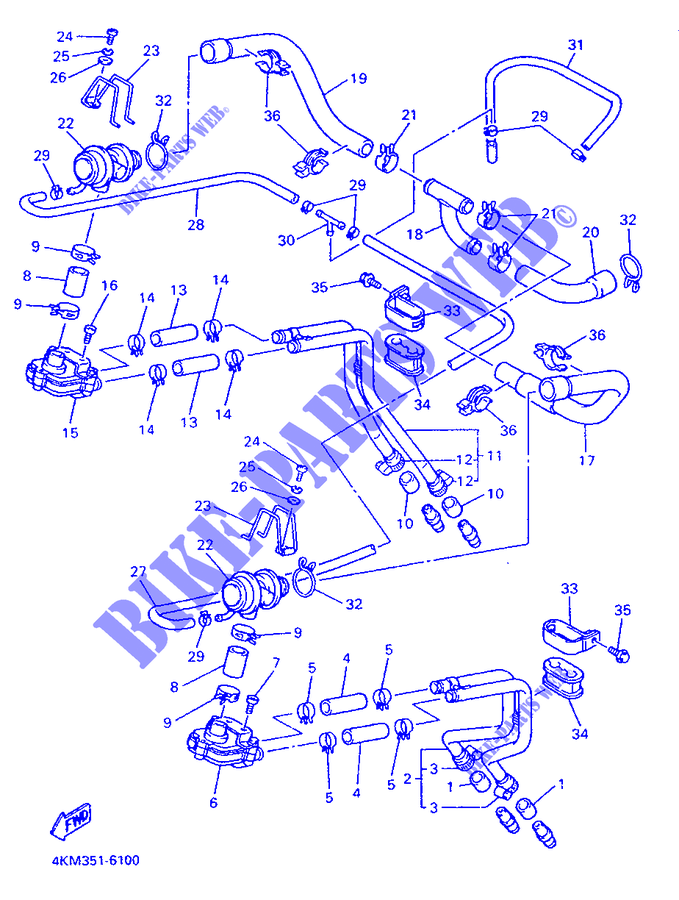AIR INDUCTION SYSTEM AIS for Yamaha XJS 900 DIVERSION 1998