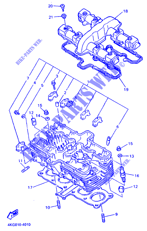 CYLINDER HEAD  for Yamaha XJR1200 1996