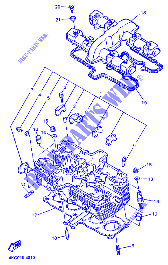 CYLINDER HEAD  for Yamaha XJR1200 1998