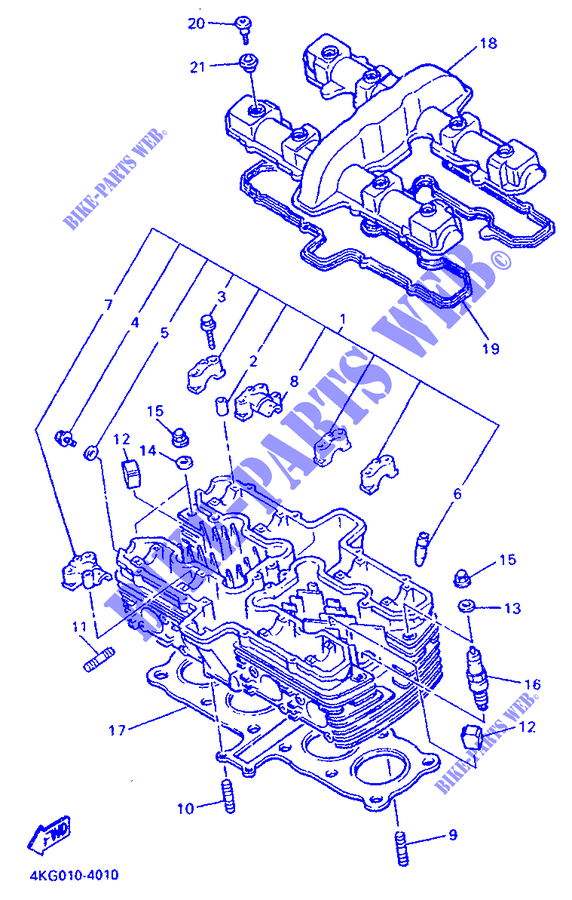CYLINDER HEAD  for Yamaha XJR1200SP 1997