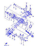 GEAR SHIFT SELECTOR DRUM / FORKS for Yamaha XT500 1988