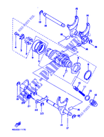 GEAR SHIFT SELECTOR DRUM / FORKS for Yamaha XT500 1989