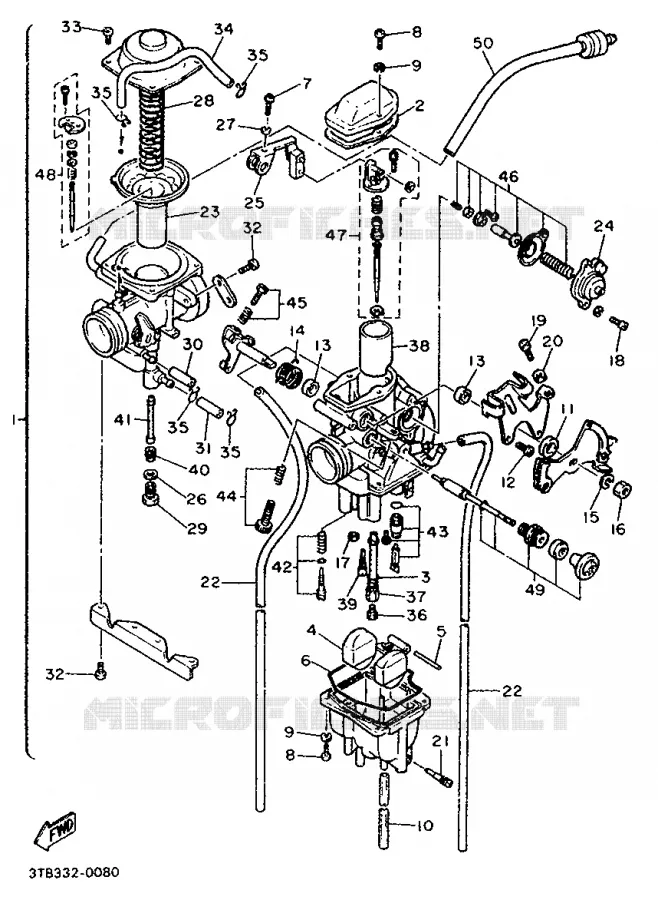 CARBURETOR Yamaha MOTO 600 1992 XTE  XT600E