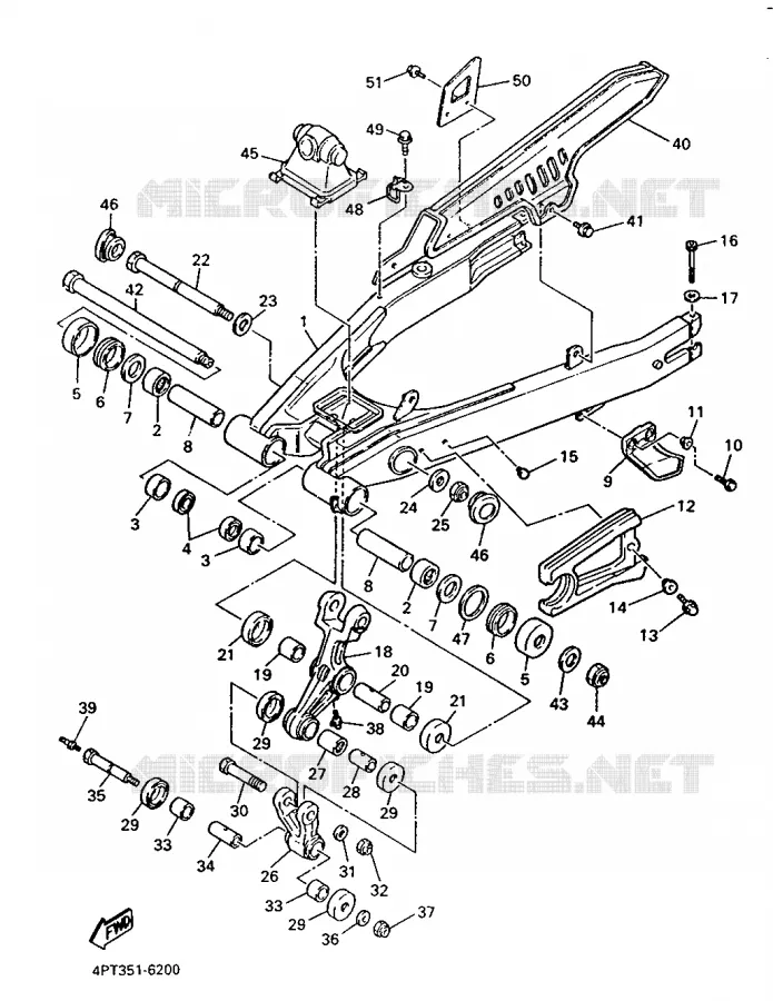 SWINGARM Yamaha MOTO 600 1997 XTE  XT600E