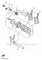 GEAR SHIFT SELECTOR DRUM / FORKS for Yamaha XT600E 1997