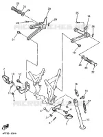 STAND / FOOTREST for Yamaha XT600E 1997