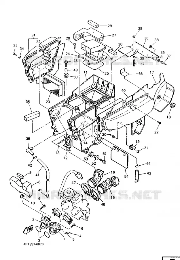 INTAKE Yamaha MOTO 600 1997 XTE  XT600E