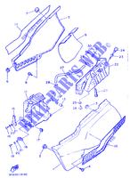 SIDE COVER for Yamaha XT600N (20.OKW) 1989