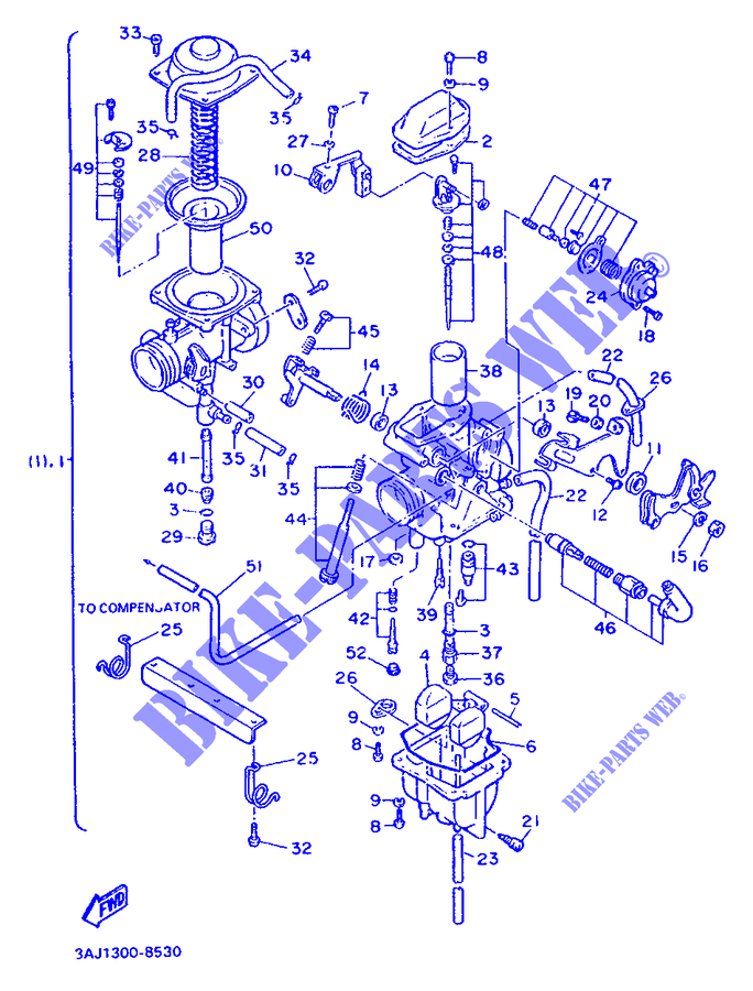 OPTIONAL PARTS   CARBURETOR for Yamaha XT600Z 1990