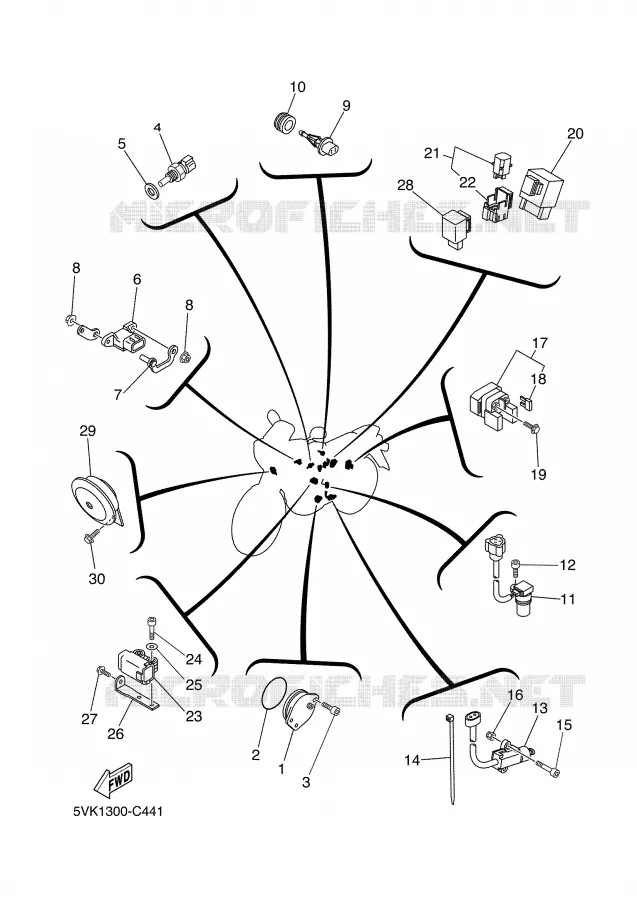 ELECTRICAL 2 Yamaha MOTO 660 2007 XTX  XT660X