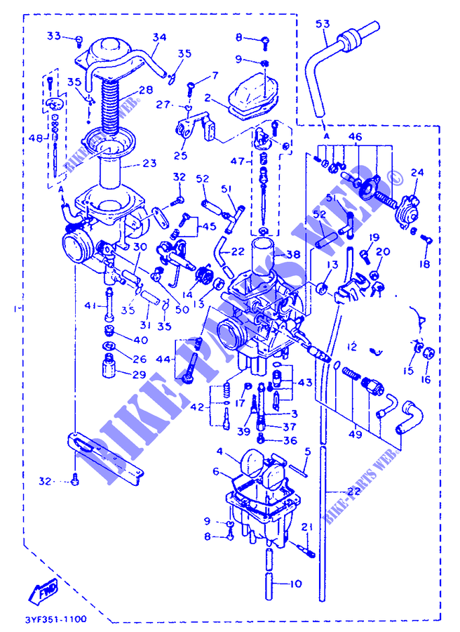 CARBURETOR for Yamaha XTZ660 1991