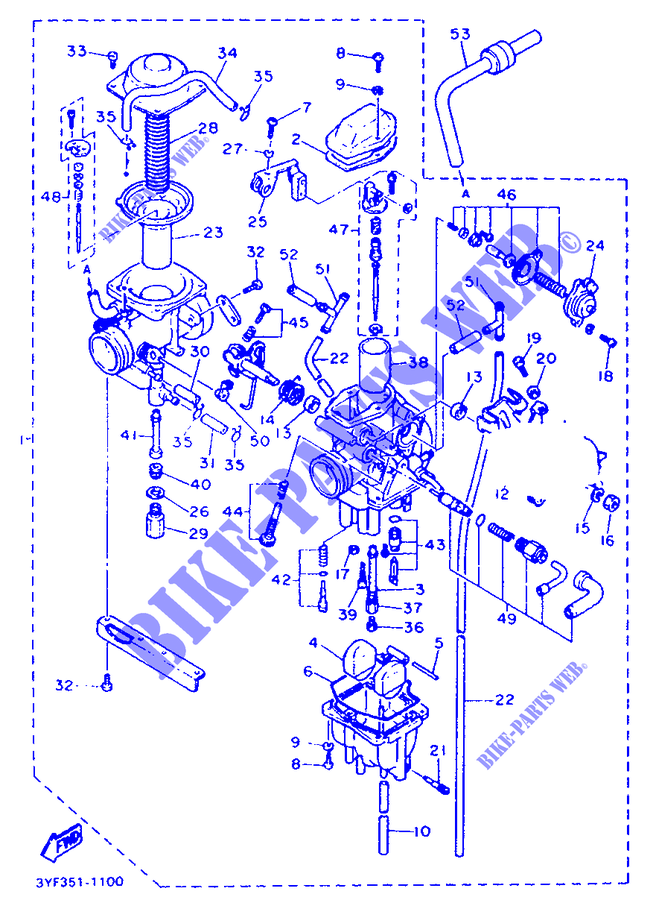 CARBURETOR for Yamaha XTZ660 1992