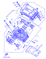 CYLINDER HEAD  for Yamaha XTZ750 (51KW) 1991