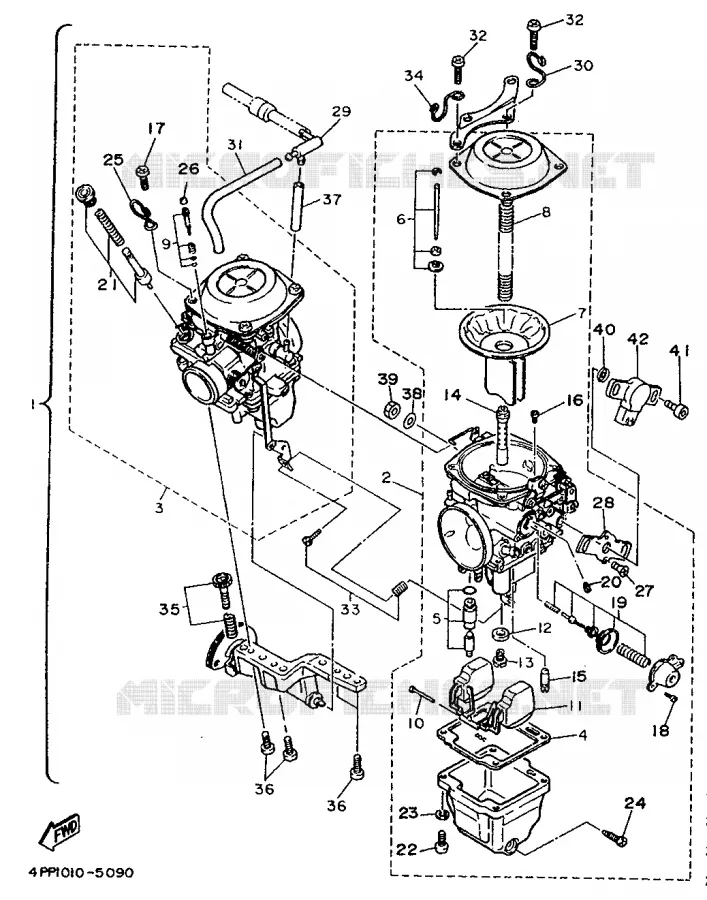 CARBURETOR Yamaha MOTO 1100 1997 VIRAGO  XV1100