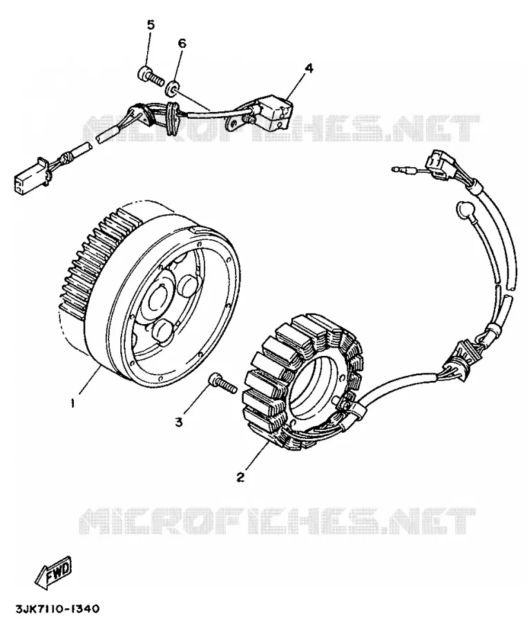 IGNITION Yamaha MOTO 1100 1997 VIRAGO  XV1100