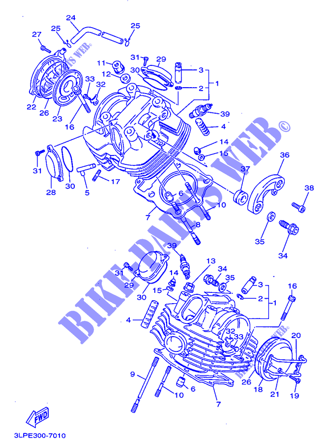 CYLINDER HEAD  for Yamaha XV1100 1997