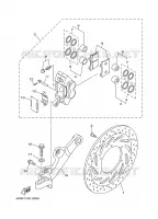 REAR BRAKE CALIPER for Yamaha XV1600A 1999