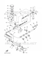 REAR BRAKE MASTER CYLINDER for Yamaha XV1600A 1999