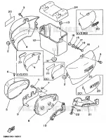 SIDE COVER   OIL TANK for Yamaha XV535 1996