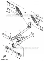 SWINGARM / SHOCK ABSORBER for Yamaha XV535 1996