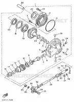 FINAL DRIVE SHAFT / GEAR COUPLING for Yamaha XV535 1996