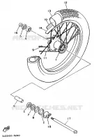 FRONT WHEEL for Yamaha XV535 1996