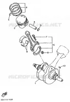 CRANKSHAFT / PISTON for Yamaha XV535 1996