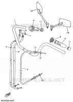 HANDLEBAR & CABLES for Yamaha XV535 1996
