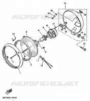 HEADLIGHT for Yamaha XV535 1996