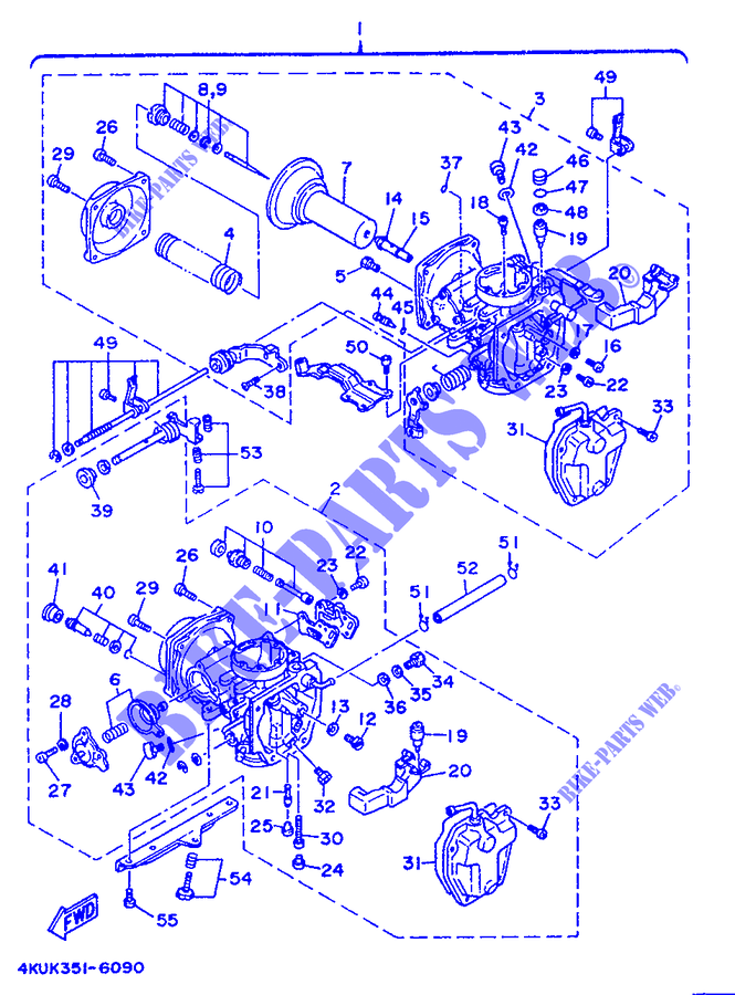CARBURETOR for Yamaha XV535 1997