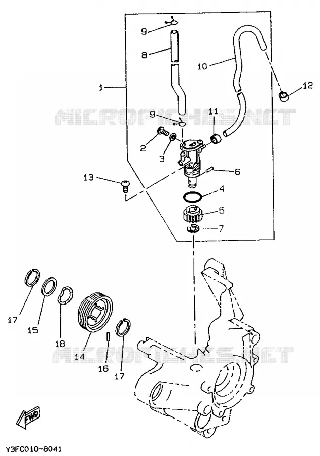 OIL PUMP Yamaha SCOOTER 50 1990 BOOSTER  CW50T