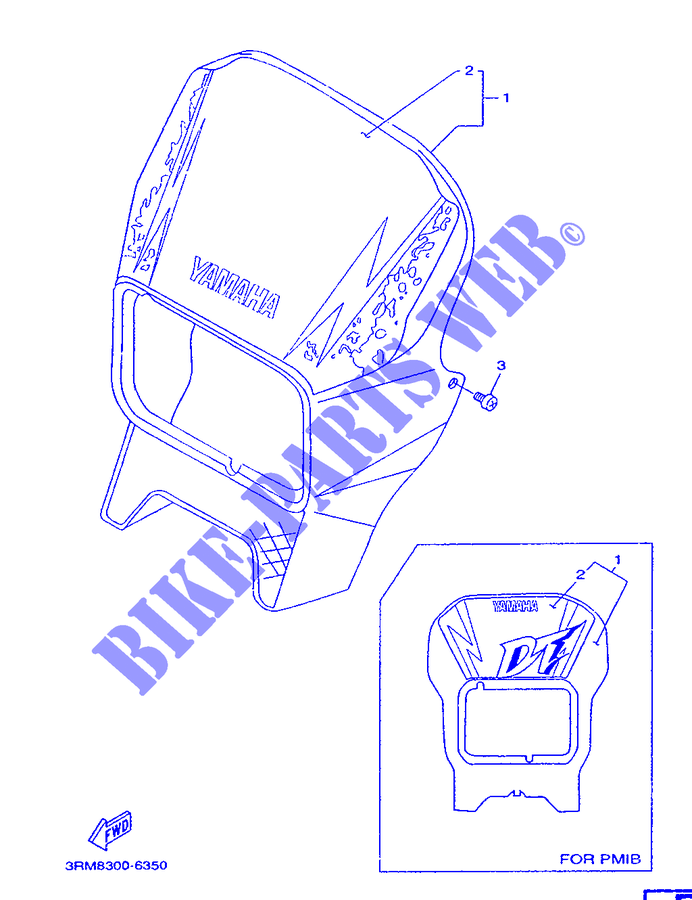 COVER 1 for Yamaha DTE125 1996