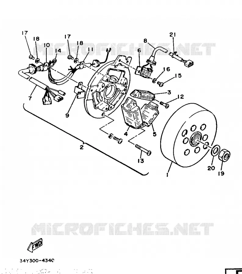 IGNITION Yamaha MOTO 125 1986 DTLC  DT125LCL (13PS)