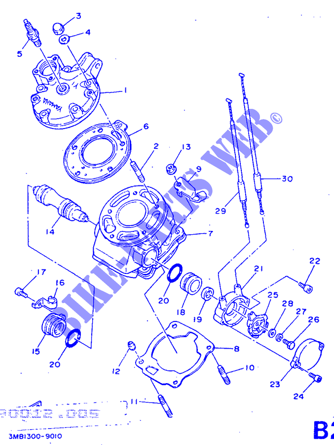 CYLINDER for Yamaha DT125R 1991