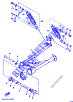 REAR SHOCK ABSORBER / SWINGARM for Yamaha XV535 (20KW) 1991