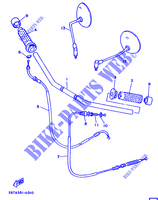 HANDLEBAR & CABLES   FLAT HANDLEBAR for Yamaha XV535 (UP) 1993