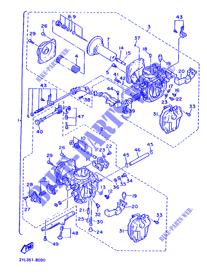 CARBURETOR for Yamaha XV535SE 1988