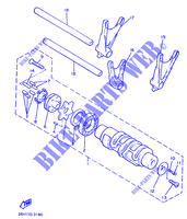 GEAR SHIFT SELECTOR DRUM / FORKS for Yamaha XVZ12TD 1988