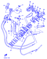 HANDLEBAR & CABLES for Yamaha XVZ13TD 1991
