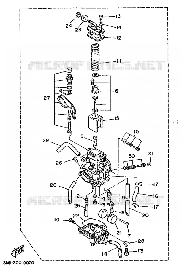 CARBURETOR Yamaha MOTO 125 1999 DTR  DT125R