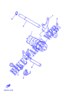 GEAR SHIFT SELECTOR DRUM / FORKS for Yamaha DT125R 2000