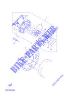 REAR BRAKE CALIPER / DISC for Yamaha YP250R 2009